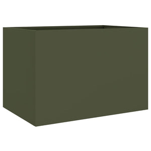 vidaXL Planter Olive Green 62x40x39 cm Steel