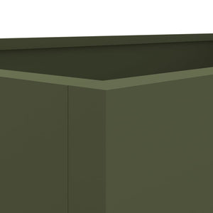 vidaXL Planter Olive Green 62x40x39 cm Steel