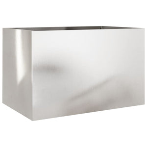 vidaXL Planter Silver 62x40x39 cm Stainless Steel