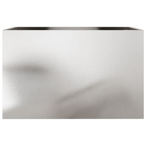 vidaXL Planter Silver 62x40x39 cm Stainless Steel