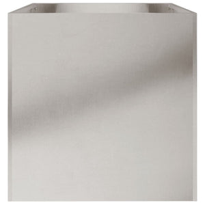 vidaXL Planter Silver 62x40x39 cm Stainless Steel