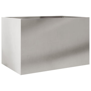 vidaXL Planter Silver 62x40x39 cm Stainless Steel