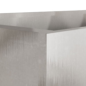 vidaXL Planter Silver 62x40x39 cm Stainless Steel