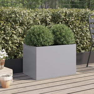 vidaXL Planter Silver 62x40x39 cm Galvanised Steel