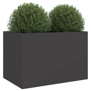 vidaXL Planter Black 62x47x46 cm Steel