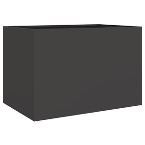 vidaXL Planter Black 62x47x46 cm Steel