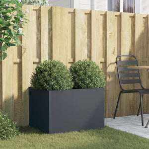 vidaXL Planter Anthracite 62x47x46 cm Steel