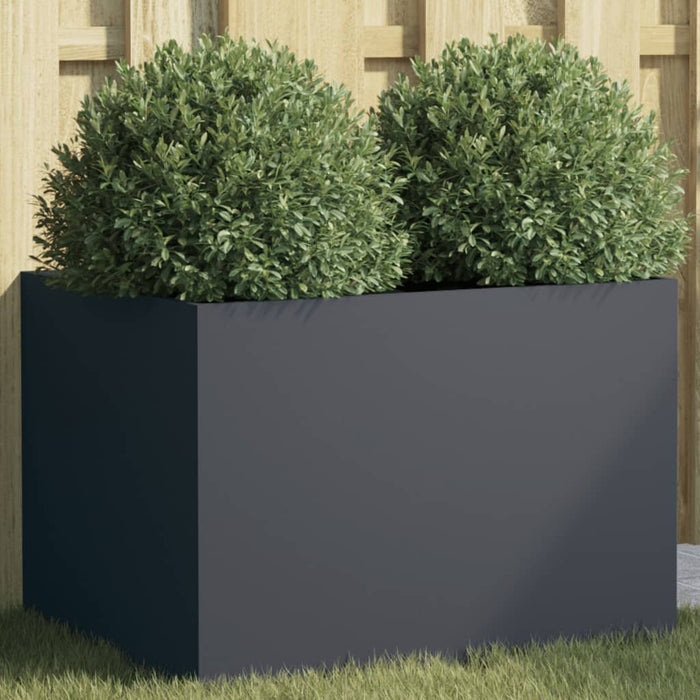 vidaXL Planter Anthracite 62x47x46 cm Steel