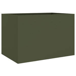 vidaXL Planter Olive Green 62x47x46 cm Steel