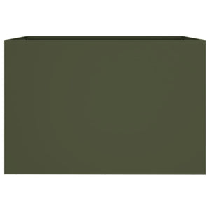 vidaXL Planter Olive Green 62x47x46 cm Steel