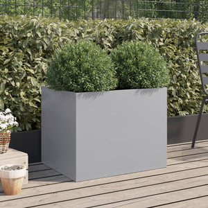 vidaXL Planter Silver 62x47x46 cm Galvanised Steel