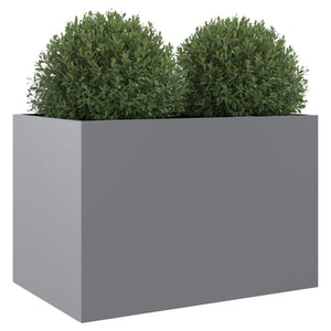 vidaXL Planter Silver 62x47x46 cm Galvanised Steel