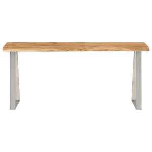vidaXL Bench with Live Edge 105 cm Solid Wood Acacia