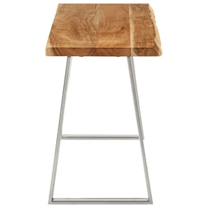 vidaXL Bench with Live Edge 105 cm Solid Wood Acacia