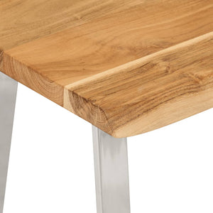 vidaXL Bench with Live Edge 105 cm Solid Wood Acacia