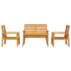 vidaXL 4 Piece Garden Lounge Set Solid Wood Acacia