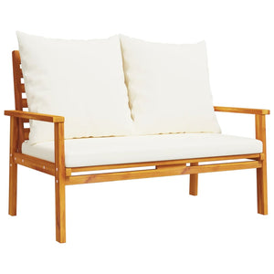 vidaXL 4 Piece Garden Lounge Set with Cushions Solid Wood Acacia