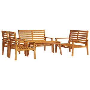 vidaXL 5 Piece Garden Lounge Set Solid Wood Acacia