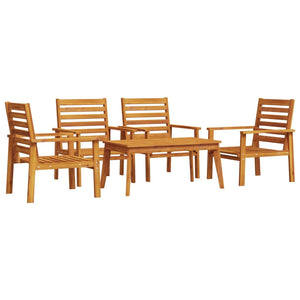 vidaXL 5 Piece Garden Lounge Set Solid Wood Acacia