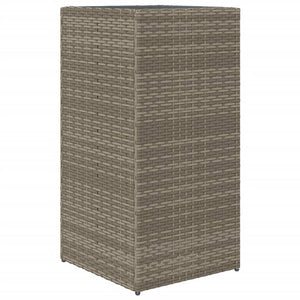 vidaXL Garden Planters 2 pcs Grey 40x40x80 cm Poly Rattan