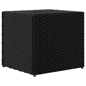 vidaXL Garden Planters 2 pcs Black 36x30x32 cm Poly Rattan