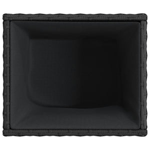 vidaXL Garden Planters 2 pcs Black 36x30x32 cm Poly Rattan