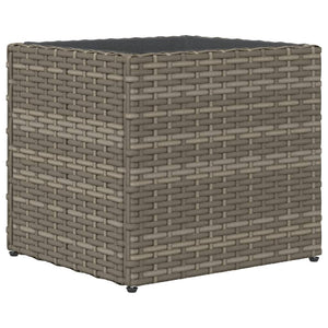 vidaXL Garden Planters 2 pcs Grey 36x30x32 cm Poly Rattan