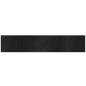 vidaXL Rug Rectangular Black 80x400 cm Bamboo