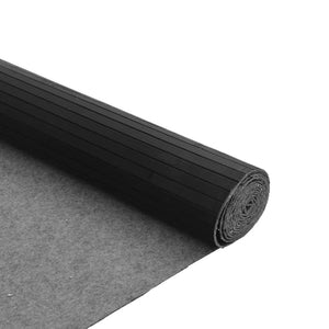 vidaXL Rug Rectangular Black 80x400 cm Bamboo