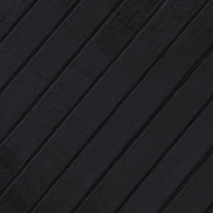 vidaXL Rug Rectangular Black 80x400 cm Bamboo