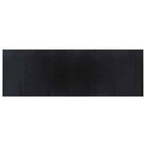 vidaXL Rug Rectangular Black 100x300 cm Bamboo