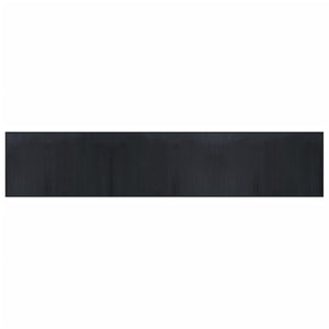 vidaXL Rug Rectangular Black60x300 cm Bamboo