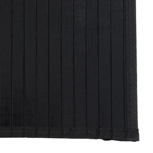 vidaXL Rug Rectangular Black60x300 cm Bamboo