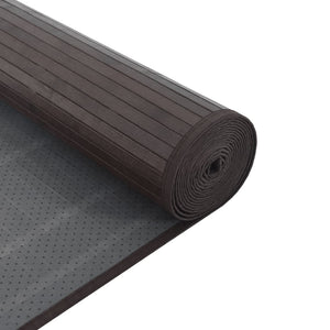 vidaXL Rug Rectangular Dark Brown60x400 cm Bamboo