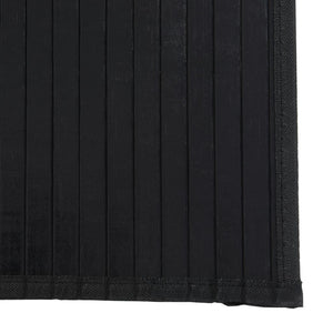 vidaXL Rug Rectangular Black60x1000 cm Bamboo