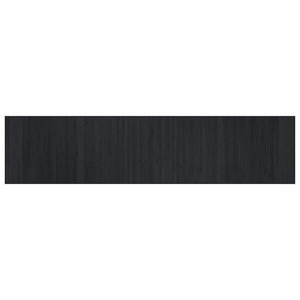 vidaXL Rug Rectangular Black70x300 cm Bamboo