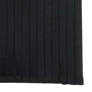 vidaXL Rug Rectangular Black70x300 cm Bamboo