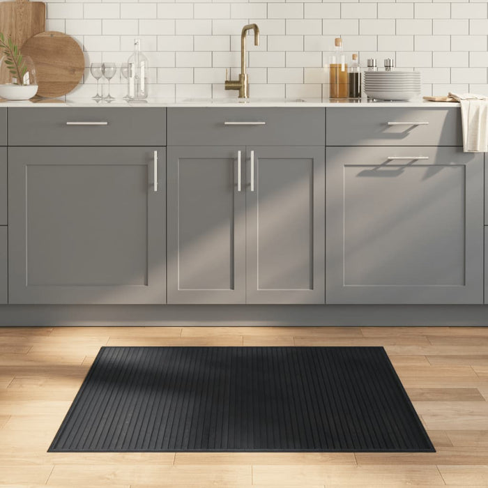 vidaXL Rug Rectangular Grey80x100 cm Bamboo