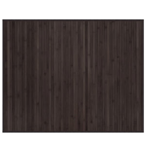 vidaXL Rug Rectangular Dark Brown80x100 cm Bamboo