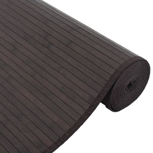 vidaXL Rug Rectangular Dark Brown80x100 cm Bamboo