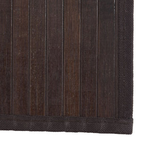 vidaXL Rug Rectangular Dark Brown80x100 cm Bamboo