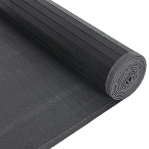 vidaXL Rug Rectangular Black80x300 cm Bamboo