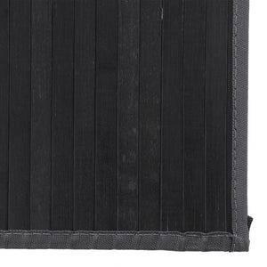 vidaXL Rug Rectangular Black80x300 cm Bamboo