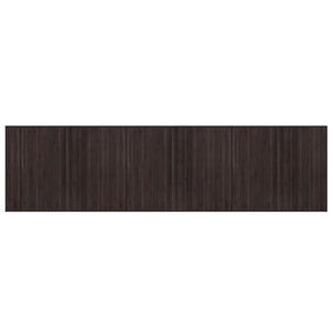 vidaXL Rug Rectangular Dark Brown80x300 cm Bamboo