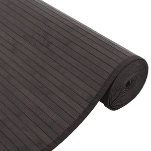 vidaXL Rug Rectangular Dark Brown80x300 cm Bamboo