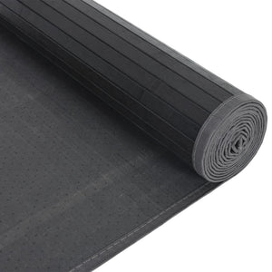 vidaXL Rug Rectangular Black80x400 cm Bamboo