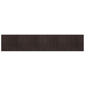 vidaXL Rug Rectangular Dark Brown80x400 cm Bamboo