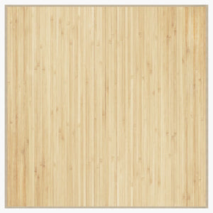 vidaXL Rug Square Light Natural100x100 cm Bamboo