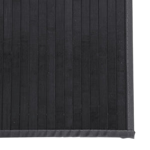 vidaXL Rug Rectangular Grey100x200 cm Bamboo