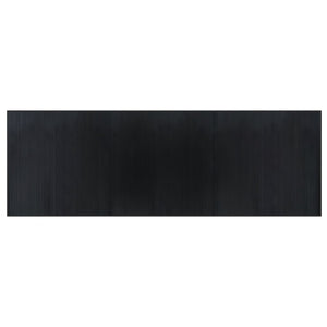 vidaXL Rug Rectangular Black100x300 cm Bamboo